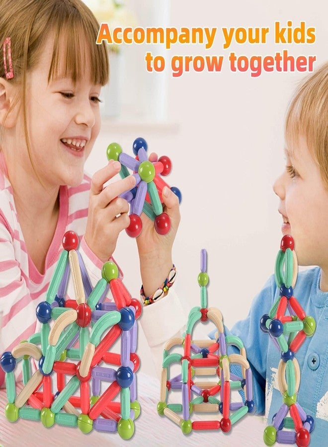 ROKTRY 36 pcs Magnetic Balls and Rods Set ,Magnetic Building Toys Colorful DIY STEM Building Blocks Sticks for Ages 3+ Year Old Children Boy Girl Educational Construction Toy, Toddler Magnetic Toys - Image 4